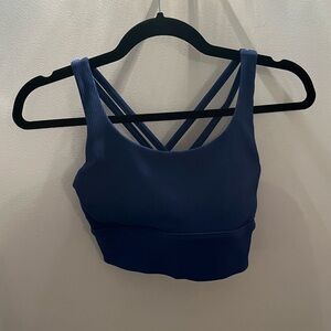 Lululemon Energy Longline Sports Bra in Blue